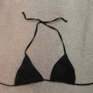 Ruffled bikini tie top
